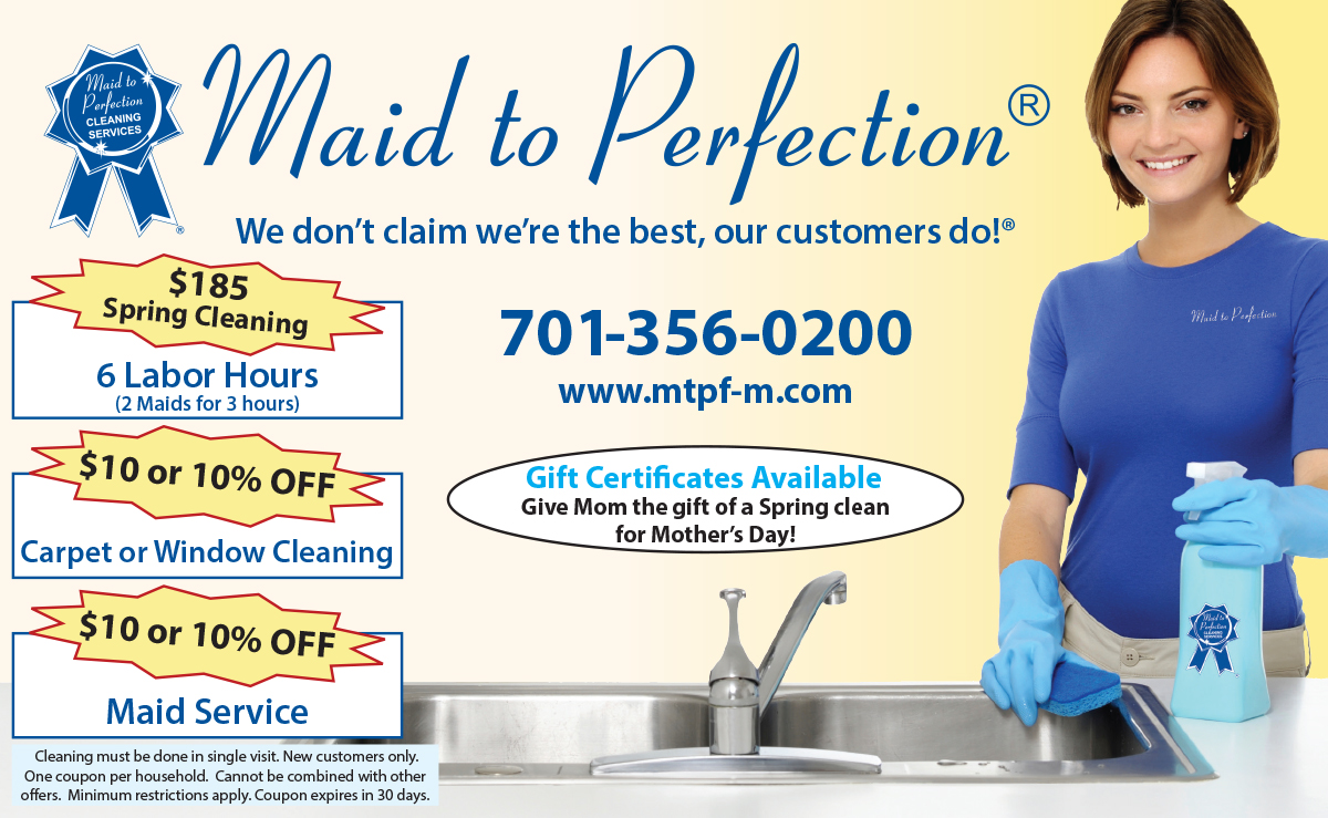 Maid to Perfection&reg; of Fargo-Moorhead half-page ad